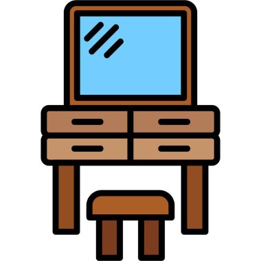 mobilya kutsal kişilerin resmi, vektör çizim