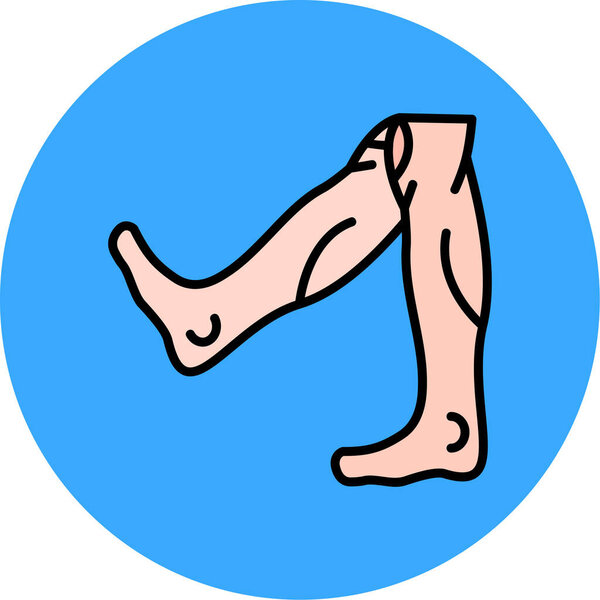 Нога. Простая иллюстрация
