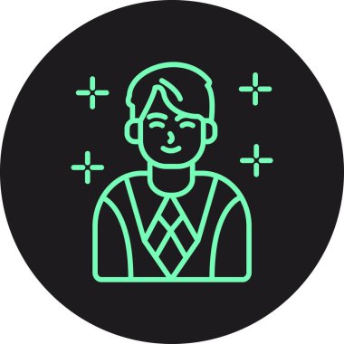 İnsan simgesinin vektör illüstrasyonu