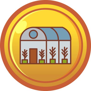 Bir çiçek simgesinin vektör illüstrasyonu