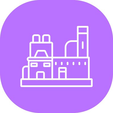 Fabrika vektör simgesi modern illüstrasyon