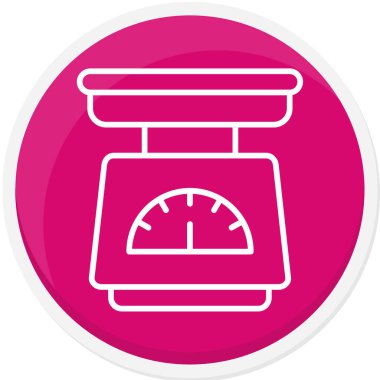 Ölçek. Web simgesi basit illüstrasyon