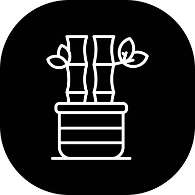 Çiçek simgesinin vektör illüstrasyonu