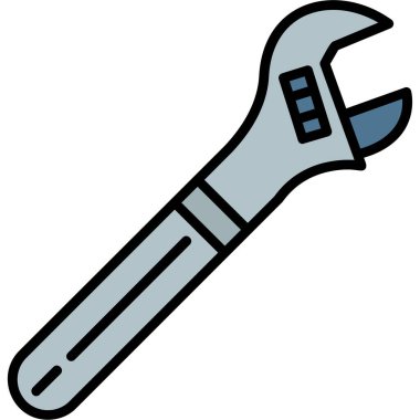 Tornavida. Web simgesi basit illüstrasyon