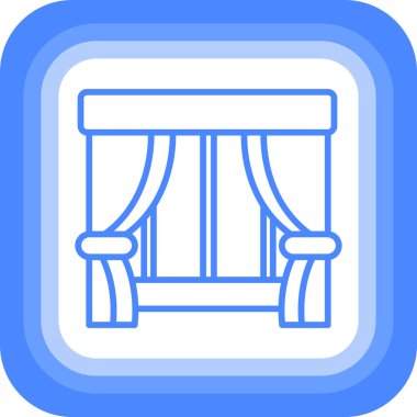 Sandalye Simgesi, vektör illüstrasyonu