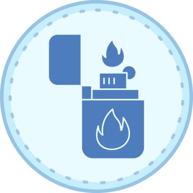 Bir ateşin vektör illüstrasyonu