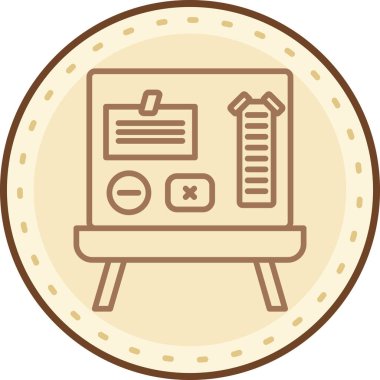 Modern bir simgenin vektör illüstrasyonu