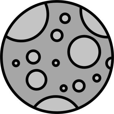 Gezegen. Web simgesi basit illüstrasyon