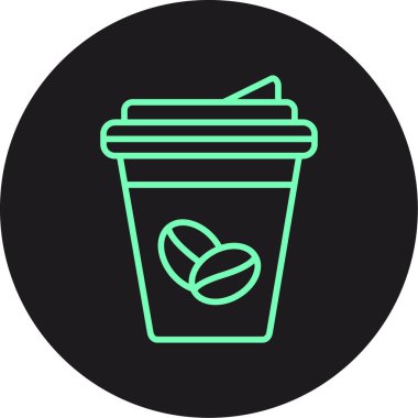 vektör kahve bardağı simgesi