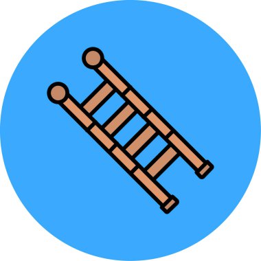 Ahşap çit simgesinin vektör çizimi