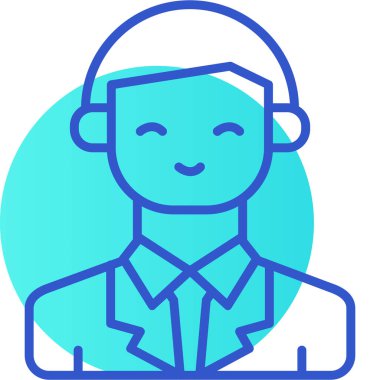 avatar erkek kişi simgesi - özet biçimi