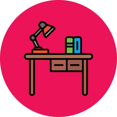 Mobilya simgesinin vektör illüstrasyonu