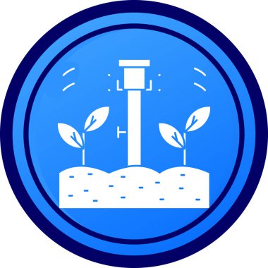 Bir çiftlik simgesinin vektör illüstrasyonu