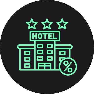 Bir arka planda otel vektör illüstrasyonu