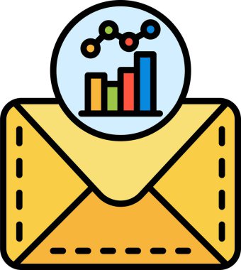 E- posta simgesinin vektör illüstrasyonu