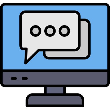 Bilgisayar. Web simgesi basit illüstrasyon