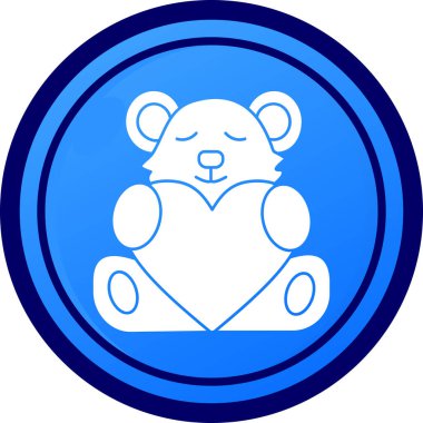 Ayı simgesi, vektör illüstrasyonu