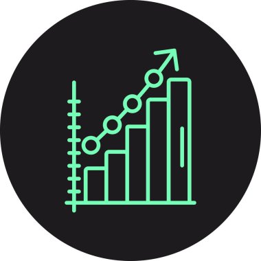grafik ikonu vektör illüstrasyonu