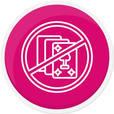 Dumanlı ikon vektör illüstrasyonu yok