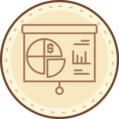 İş. Web simgesi basit illüstrasyon