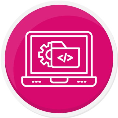 Bilgisayar simgesi. vektör illüstrasyonu