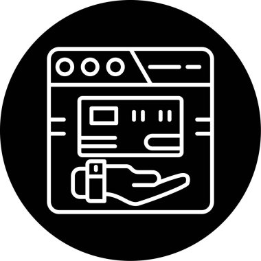 Bir bilgisayar simgesinin vektör illüstrasyonu