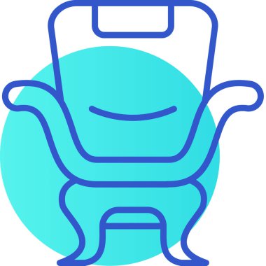 sandalye simgesi modern vektör illüstrasyonu