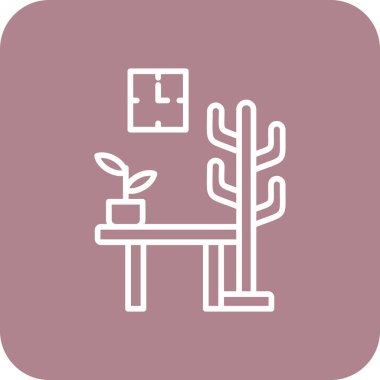 bitki simgesi vektör illüstrasyonu