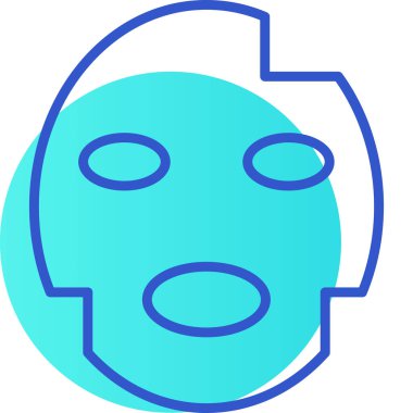 Maske. Web simgesi basit illüstrasyon