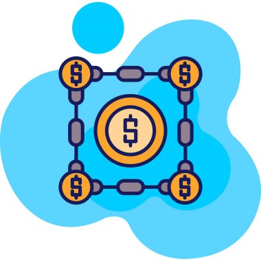 Bitcoin kripto para birimi engelleme simgesi