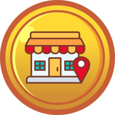 Vektör illüstrasyonu, simge ögesi arkaplanı