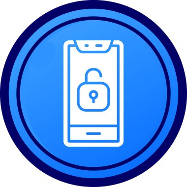 Akıllı telefon simgesinin vektör illüstrasyonu