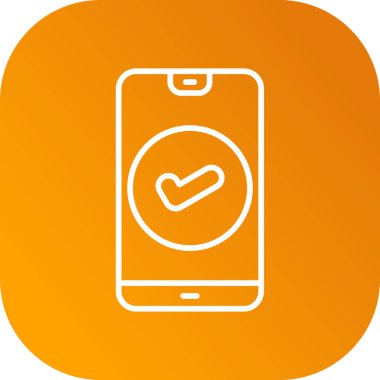 Cep telefonu simgesi, vektör illüstrasyonu