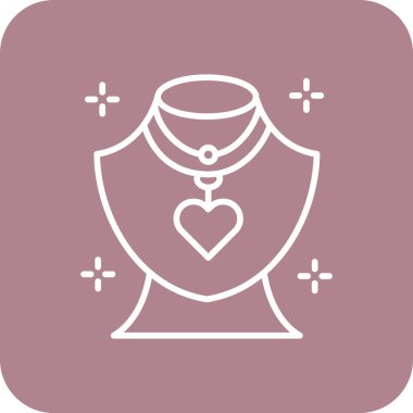 Kalp ikonu vektör illüstrasyonu