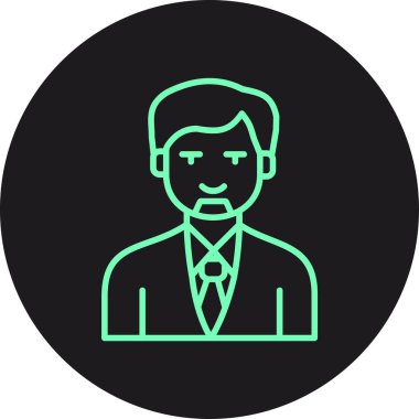 vektör çizim tasarım işadamı simgesinin