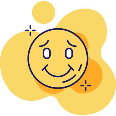 emoji. Web simgesi basit illüstrasyon