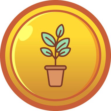 bitki simgesi vektör illüstrasyonu