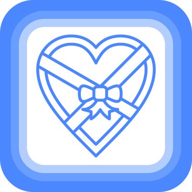 Kalp. Web simgesi basit illüstrasyon