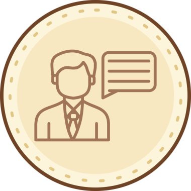 İş. Web simgesi basit illüstrasyon