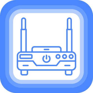 Kablosuz. Web simgesi basit illüstrasyon