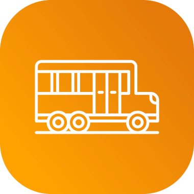 bus simgesi vektör illüstrasyonu