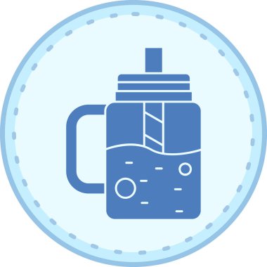 Kahve. Web simgesi basit illüstrasyon