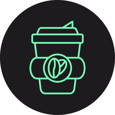 kahve fincanı ikonu vektör illüstrasyonu