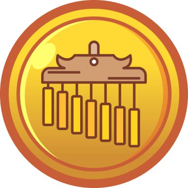 Ahşap varil simgesinin vektör çizimi