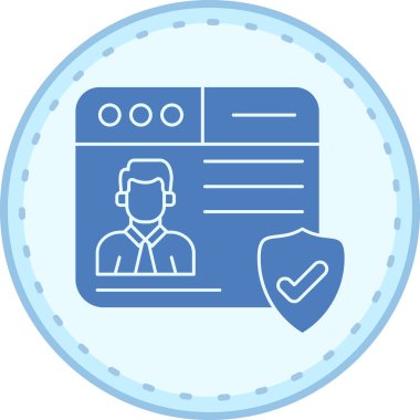 Kimlik kartı. Basit resimleme