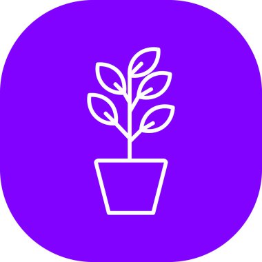 bitki ağ ikonu vektör illüstrasyonu