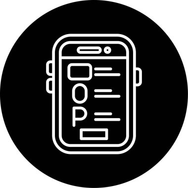 Vektör Mobil simge illüstrasyonu