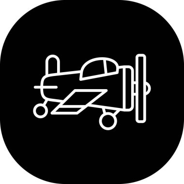 Uçak. Web simgesi basit illüstrasyon