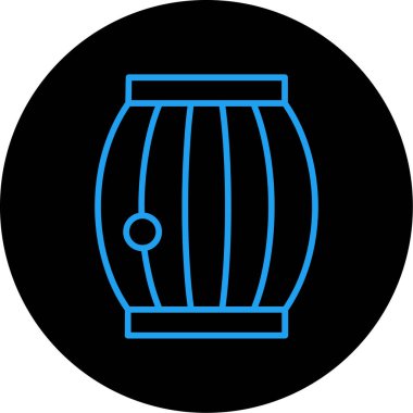 Fıçı. Web simgesi basit illüstrasyon