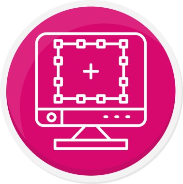 bilgisayar simgesi vektör illüstrasyonu